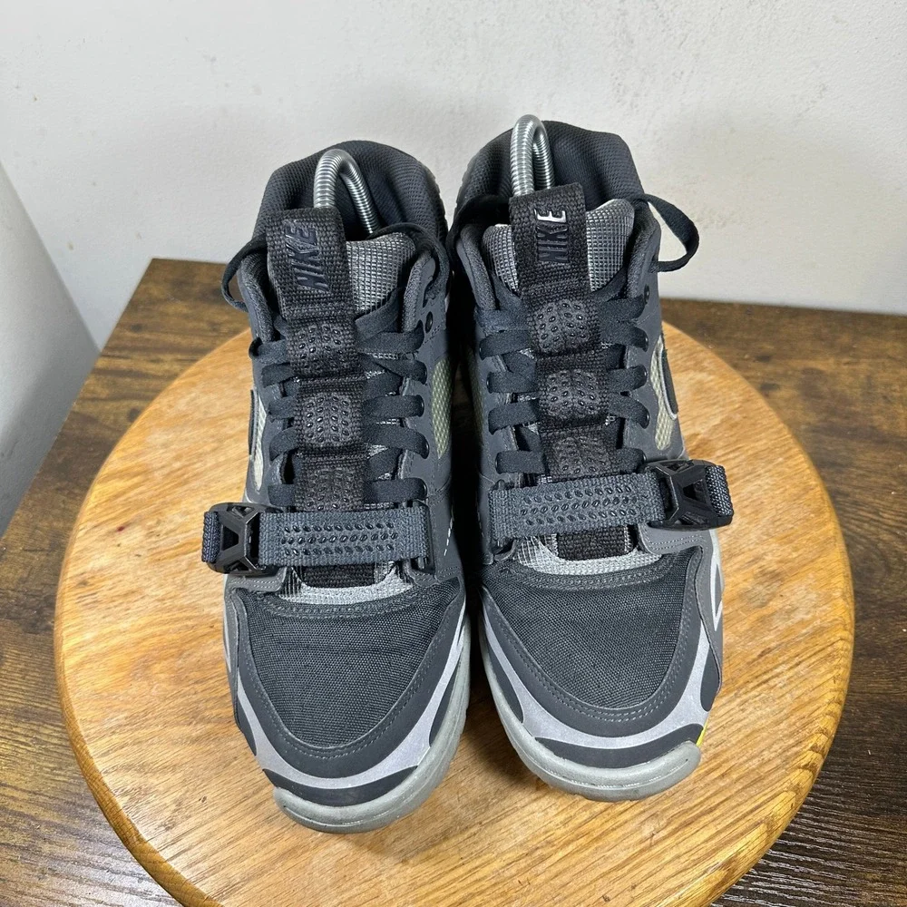 Nike Air Trainer 1 Utility Dark Smoke Grey Yellow DH7338-001 Mens 9.5 Mid Top